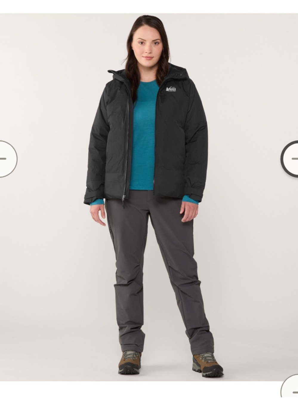 REI Women’s Stormhenge Down Hybrid Waterproof Jacket with Hood - Picture 10 of 16